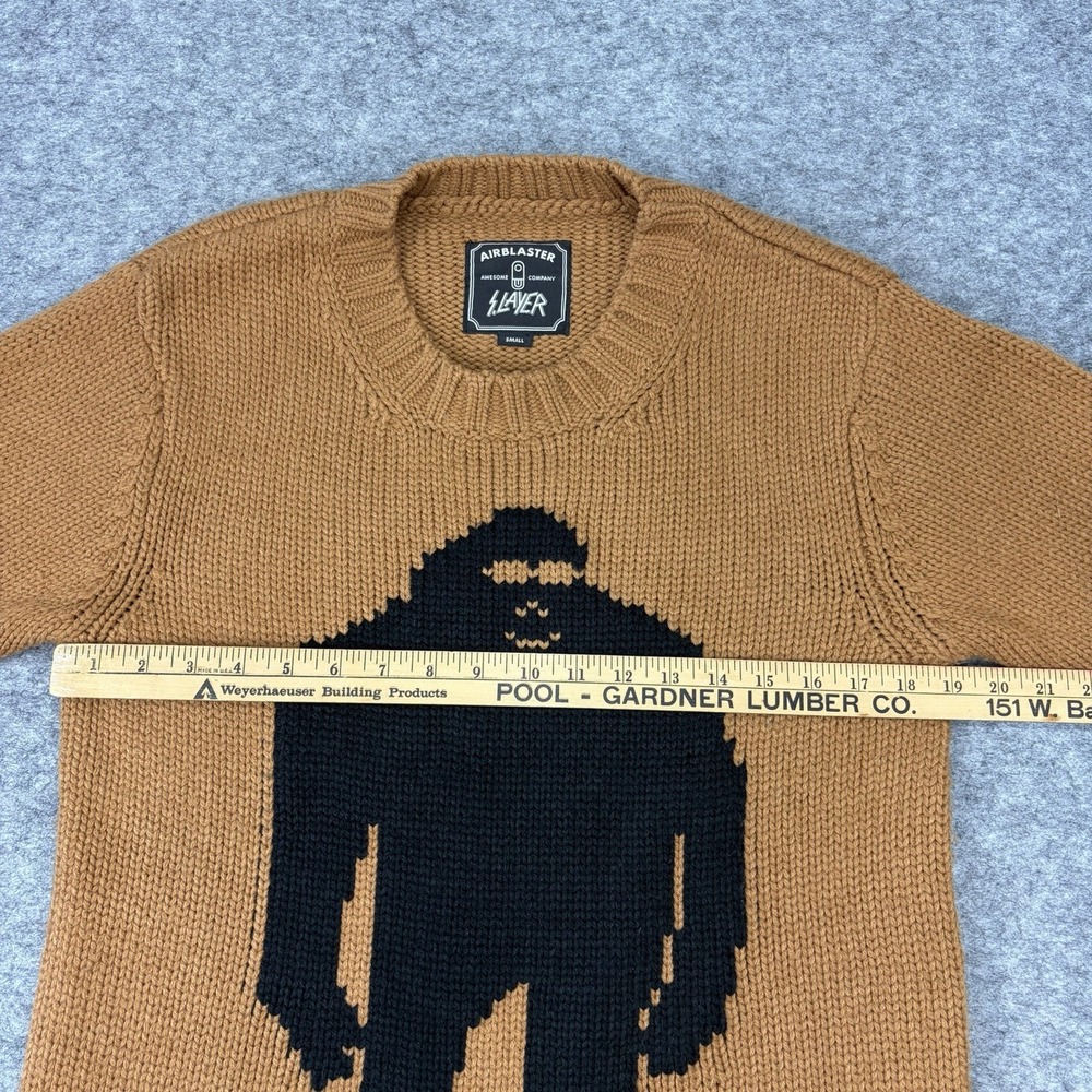Airblaster Sassy Sweater Knit Snowboarding Outdoor Sasquatch Bigfoot Size Small - Picture 3 of 7